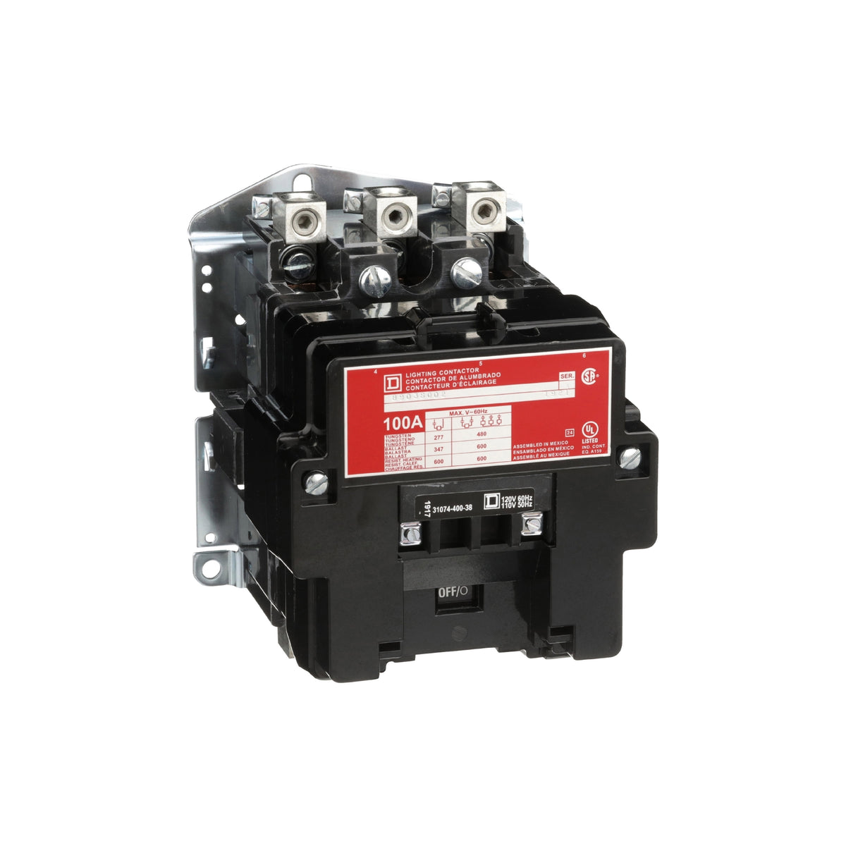 Arrancador Tipo S, 100A, 3 P, 220/240 VCA Bobina Schneider Electric 8903SQO2V03