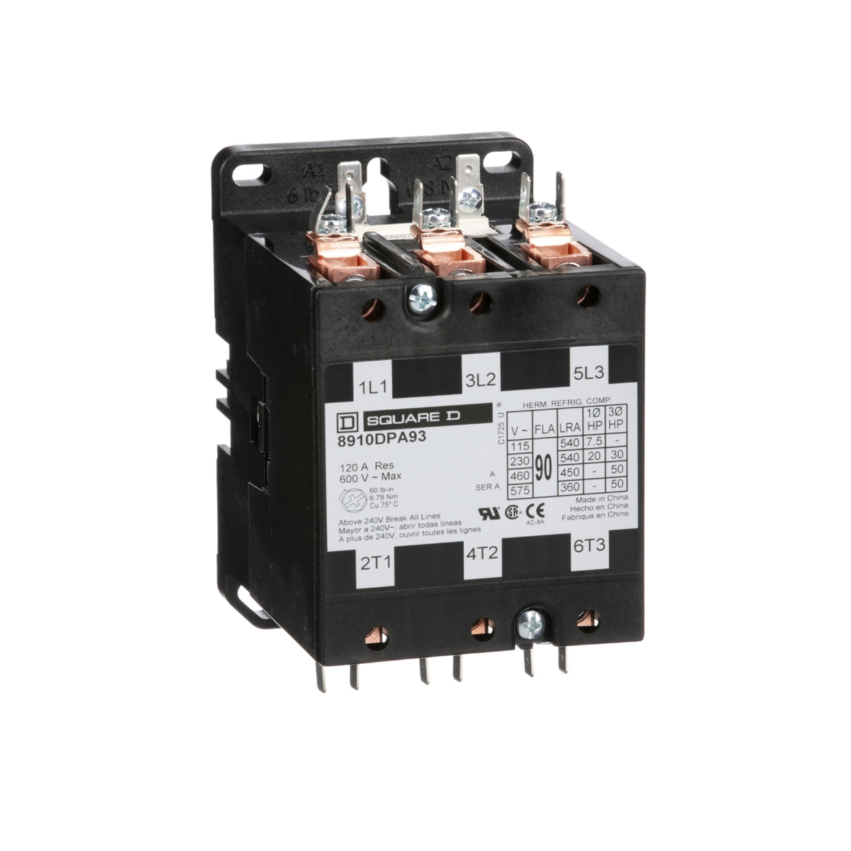 Cont 3 P 90A Dpa Contactor Schneider Electric 8910DPA93V09