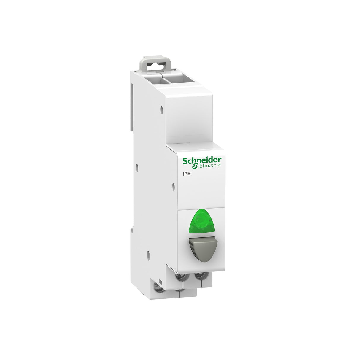 Pulsadores Ipb Simple 1NO-Gris-con Indicador Luminos Verde 110-230V CA Schneider Electric A9E18036