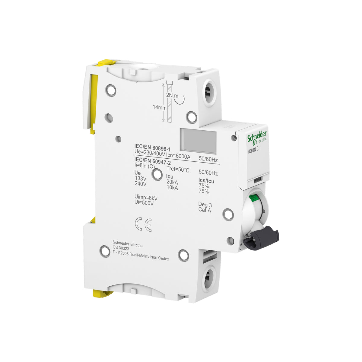 ACTI9 Interruptor Termomagnetico IC60N 1x20 A Curva C Schneider Electric A9F74120