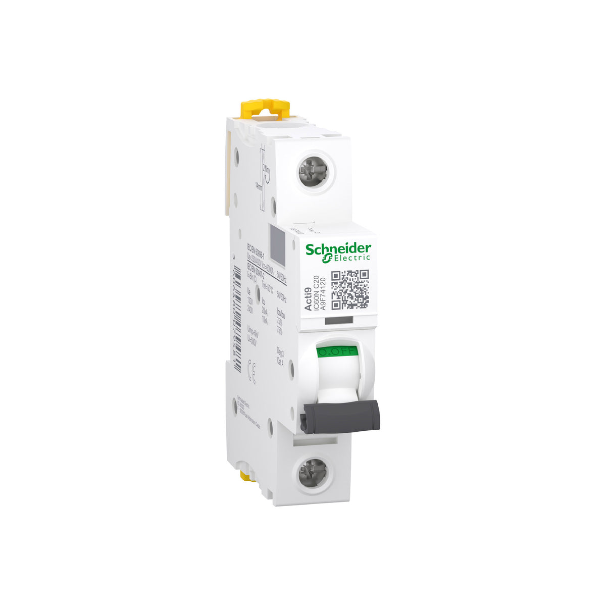 ACTI9 Interruptor Termomagnetico IC60N 1x20 A Curva C Schneider Electric A9F74120