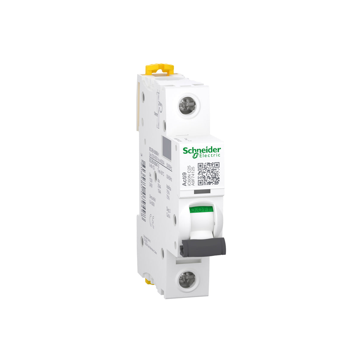 ACTI9 Interruptor Termomagnetico IC60N 1x25 A Curva C Schneider Electric A9F74125