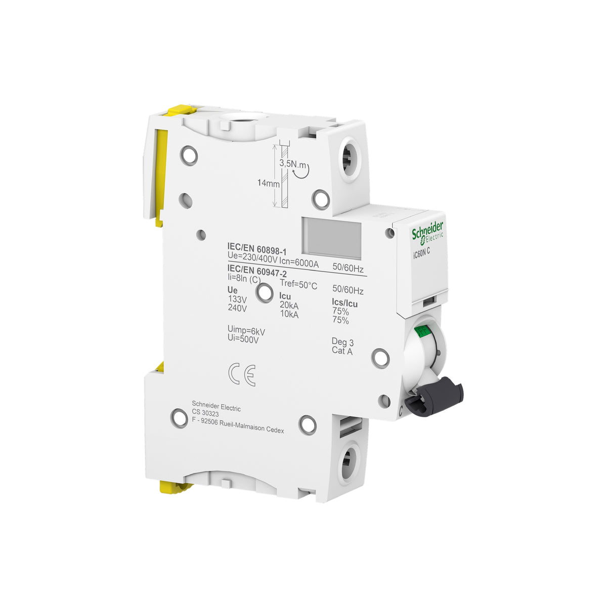 ACTI9 Interruptor Termomagnetico IC60N 1x32 A Curva C Schneider Electric A9F74132