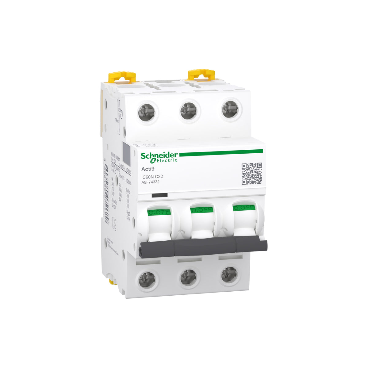ACTI9 Interruptor Termomagnetico IC60N 3x32 A Curva C Schneider Electric A9F74332