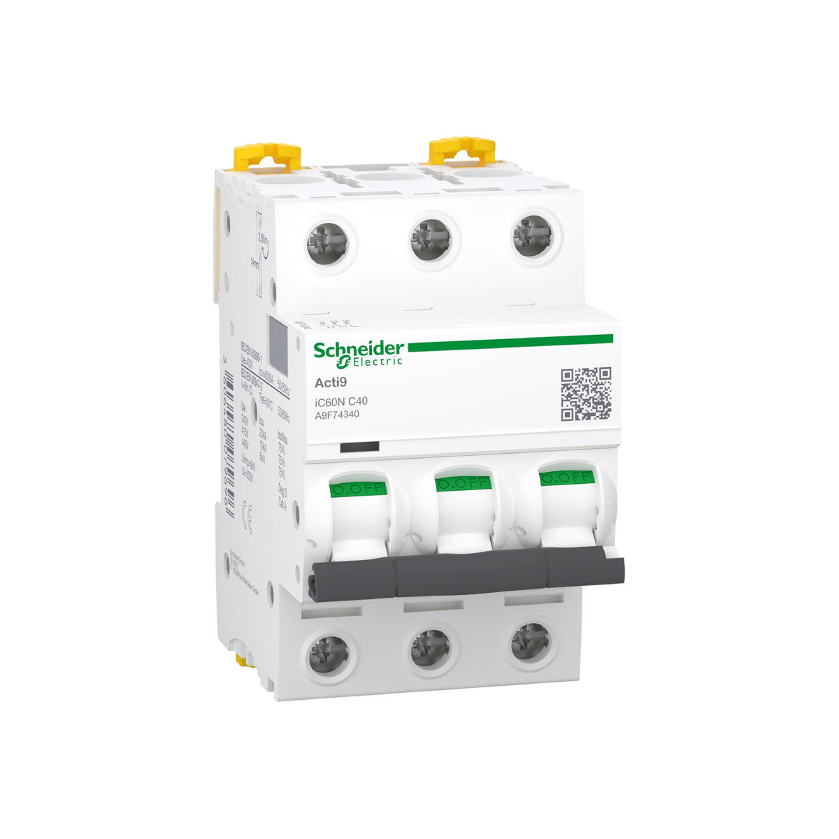 ACTI9 Interruptor Termomagnetico IC60N 3x40 A Curva C Schneider Electric A9F74340