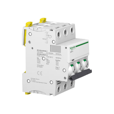 ACTI9 Interruptor Termomagnetico IC60N 3x63 A Curva C Schneider Electric A9F74363