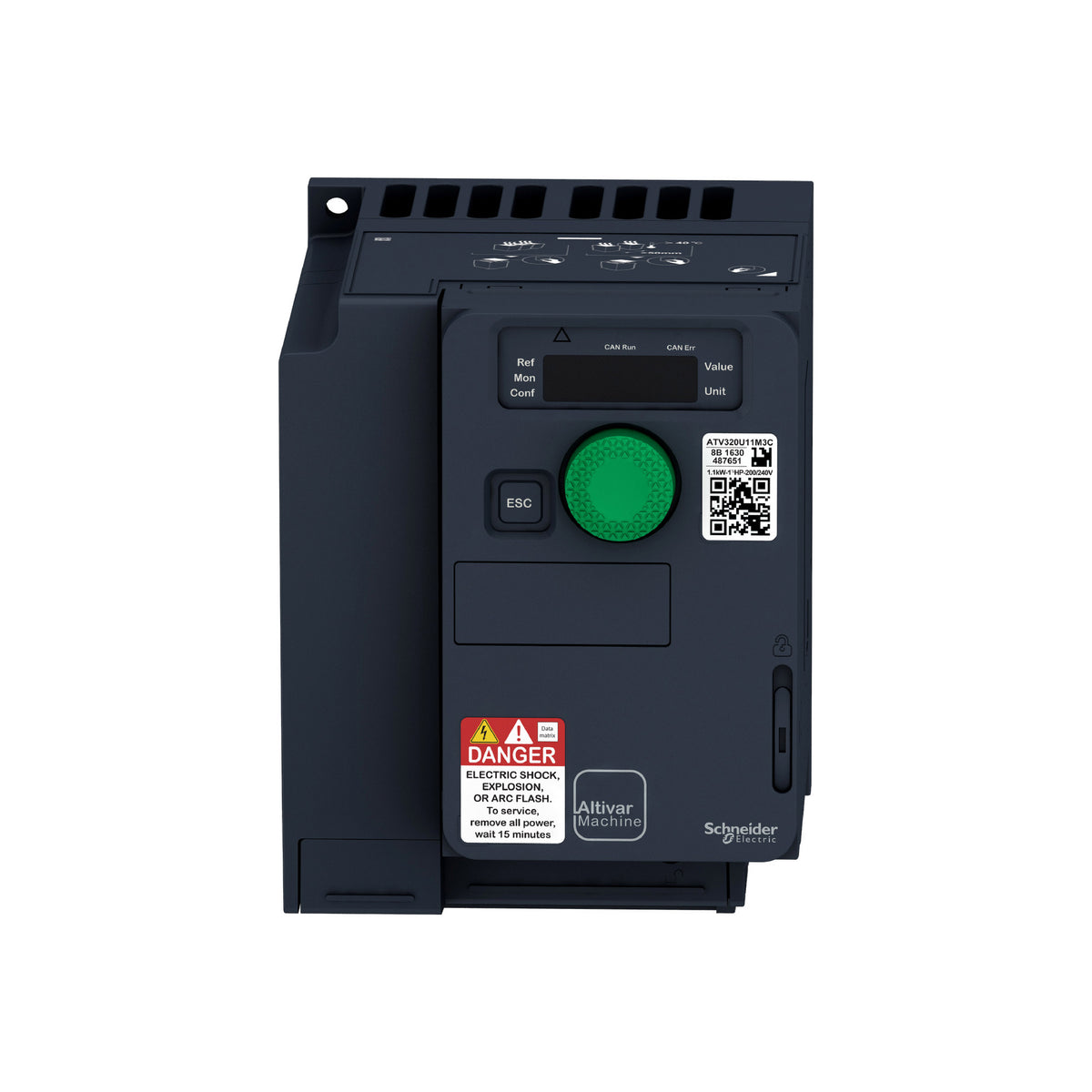 Variador de Velocidad ATV320 Altivar, 1.1 kW, 1.5 HP, 200V Schneider Electric ATV320U11M3C