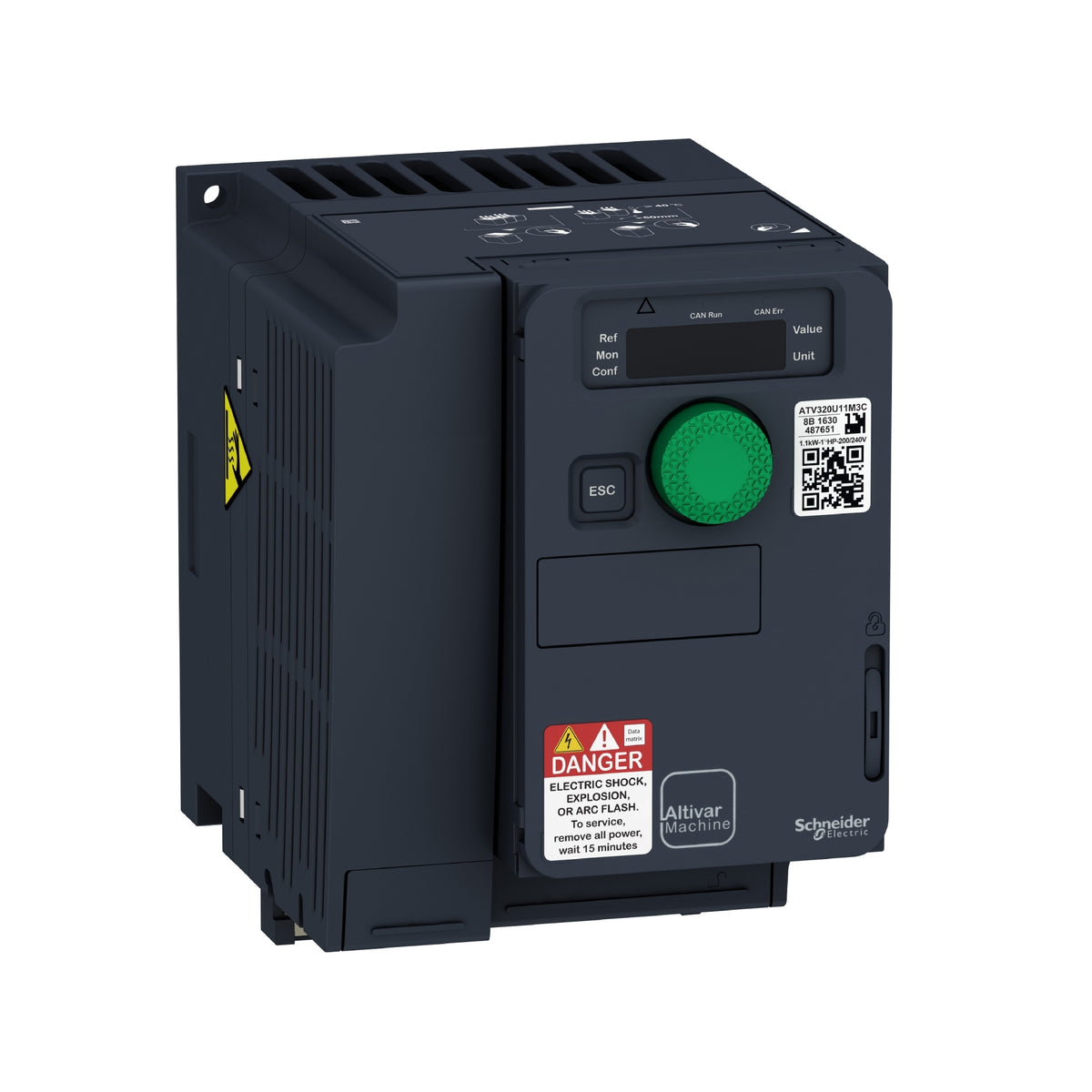 Variador de Velocidad ATV320 Altivar, 2 kW, 3 HP, 200V Schneider Electric ATV320U22M3C