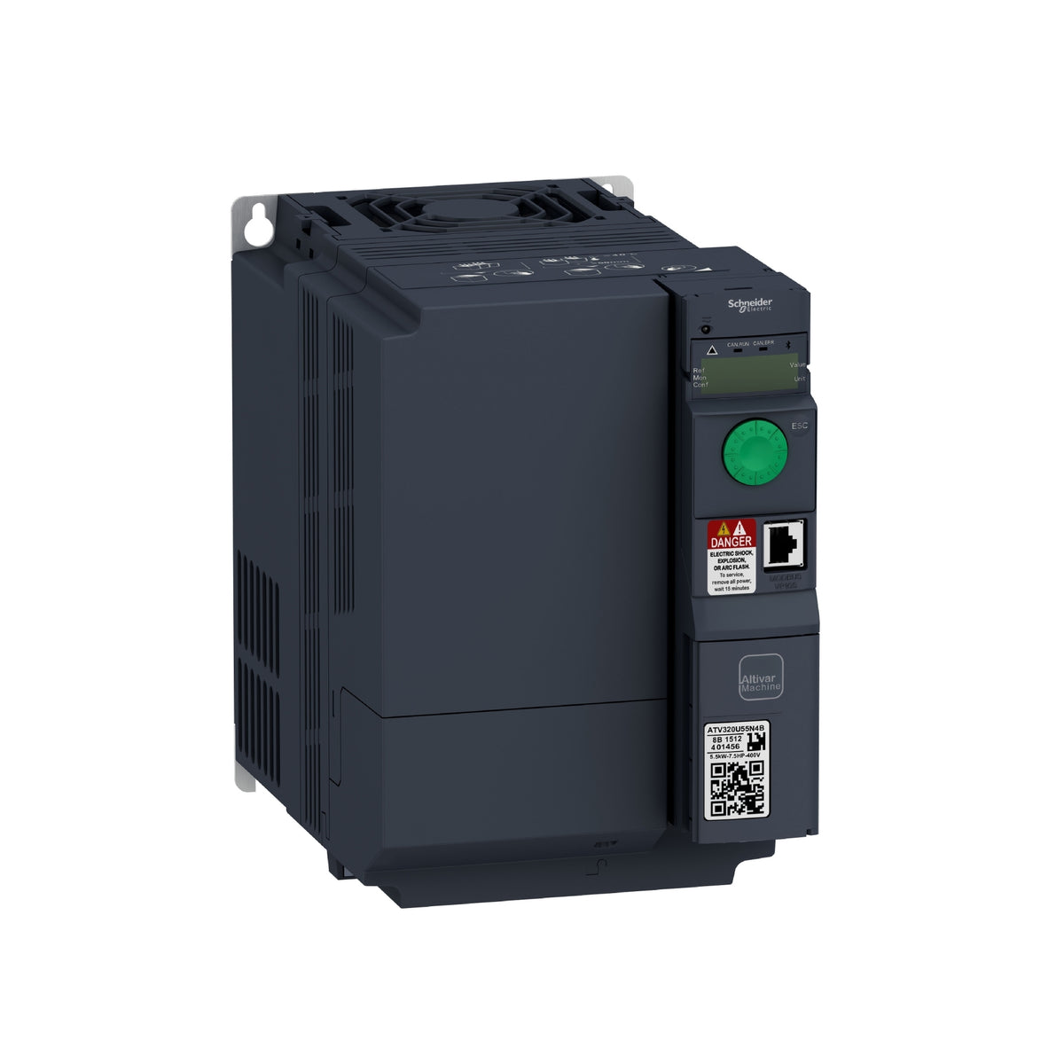 Variador de Velocidad ATV320 Altivar, 5.5 kW, 5 HP, 380...500v Schneider Electric ATV320U55N4B