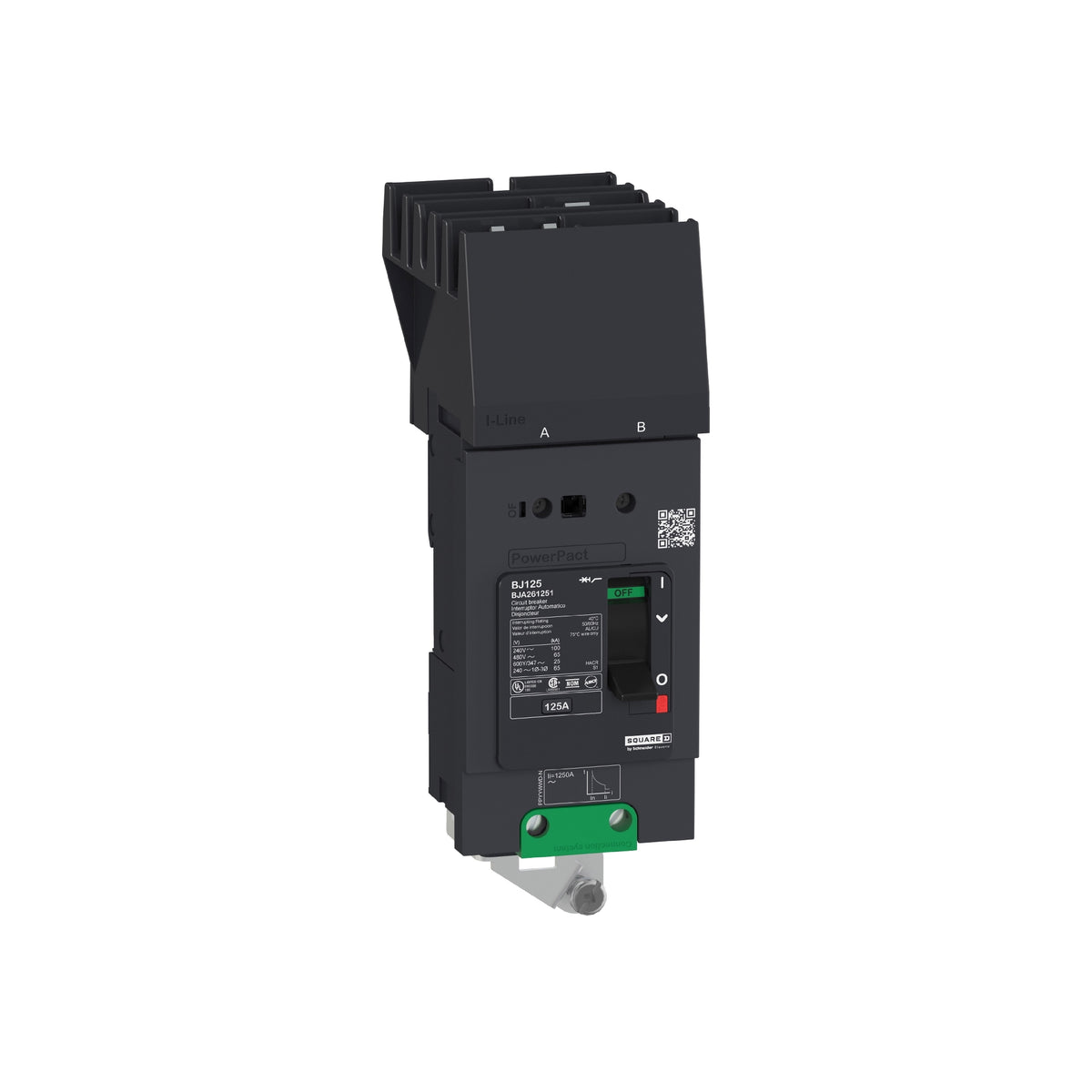 Powerpact-Circuit Breaker-30A 2 P 600Y/347V AC 14 kA At 600Y/347 UL-I-Line Schneider Electric BDA260302