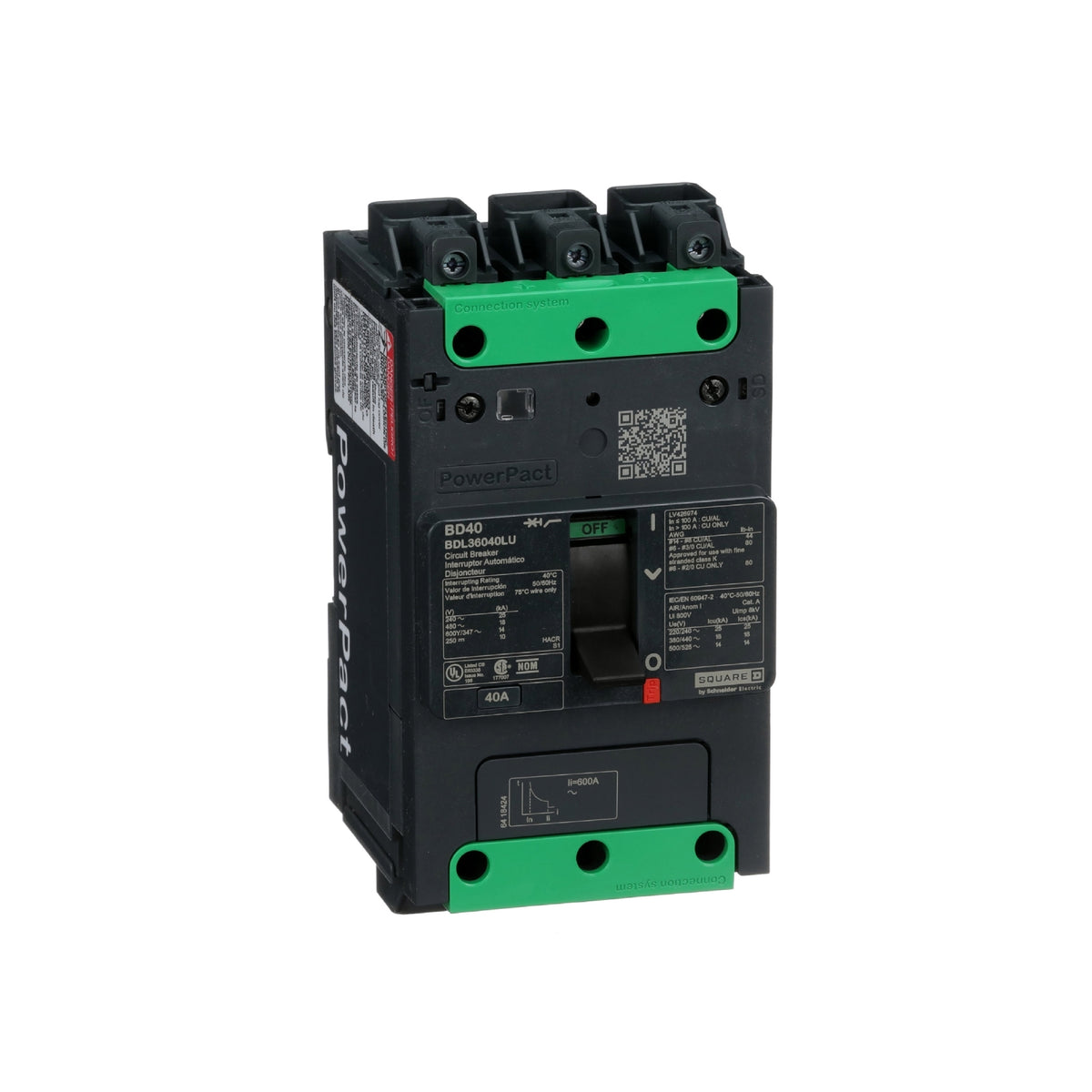 Powerpact Bd, 3p40 A, um Everlink Schneider Electric BDL36040LU