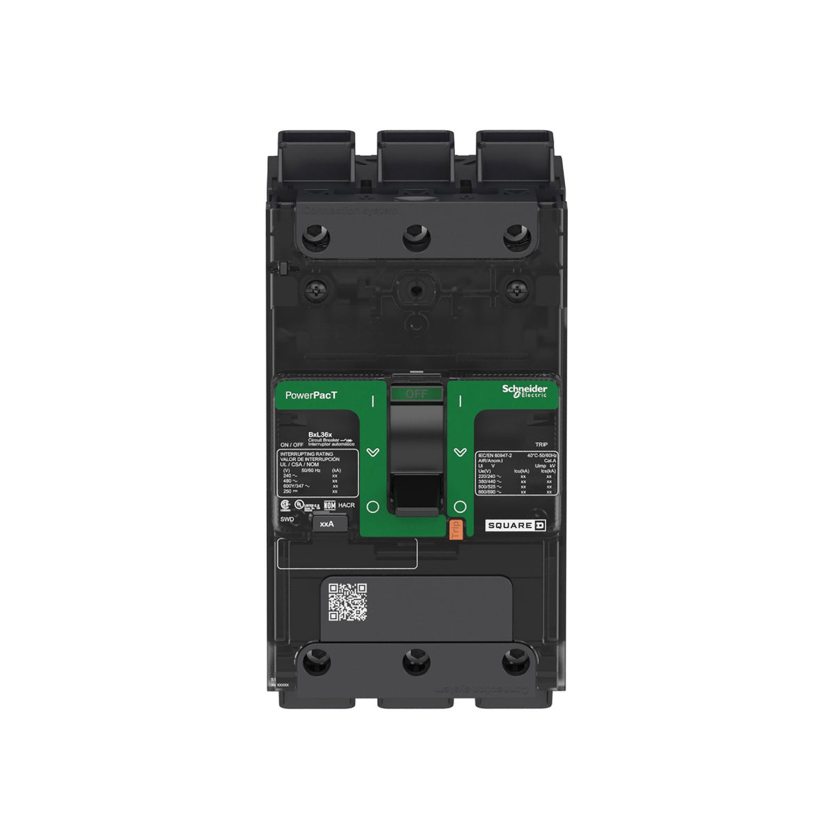 Powerpact Bd, 3p125 A, um Everlin Schneider Electric BDL36125LU