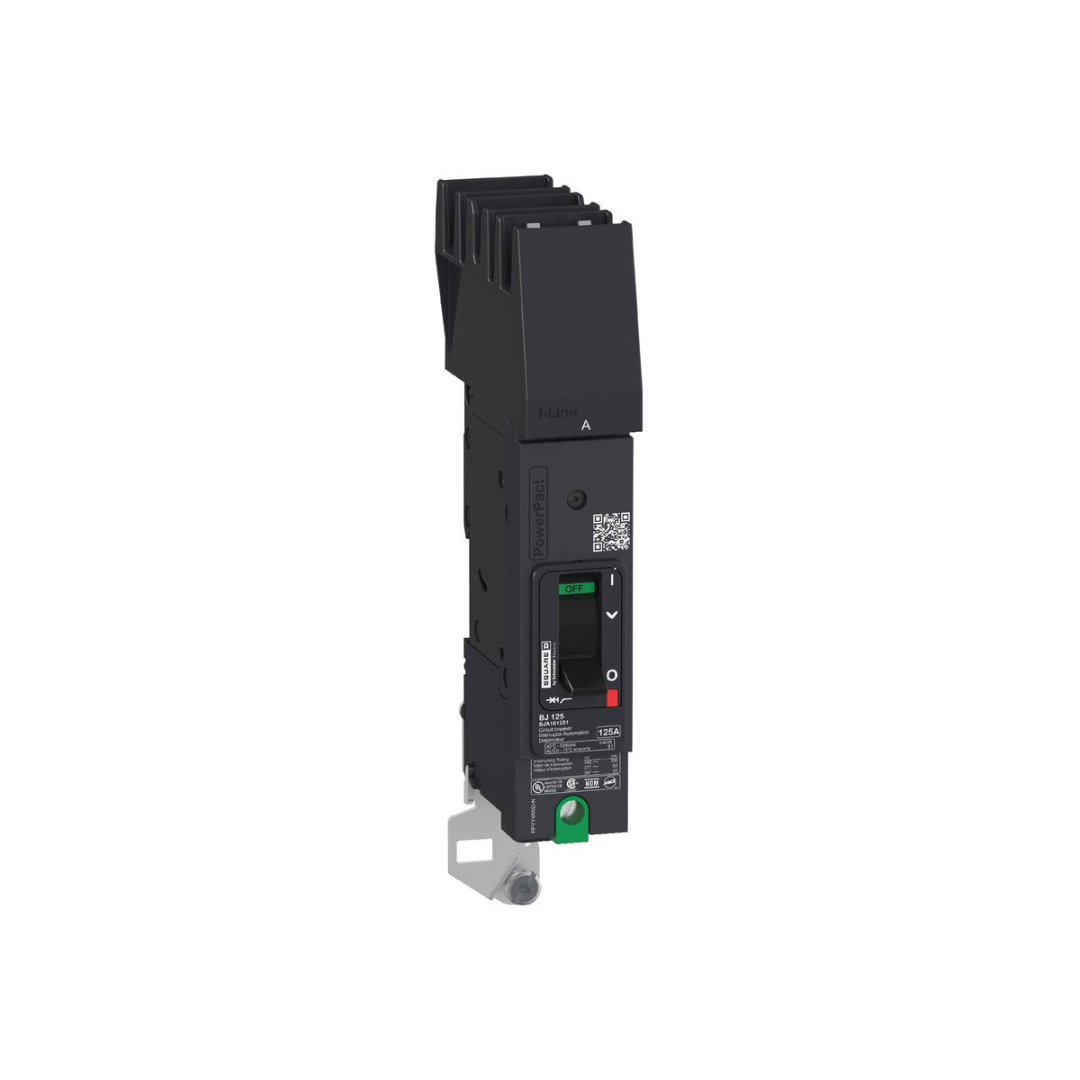 Powerpact-Circuit Breaker-20A 1 P 347V AC 18 kA At 600Y/347 UL-I-Line Schneider Electric BGA160201