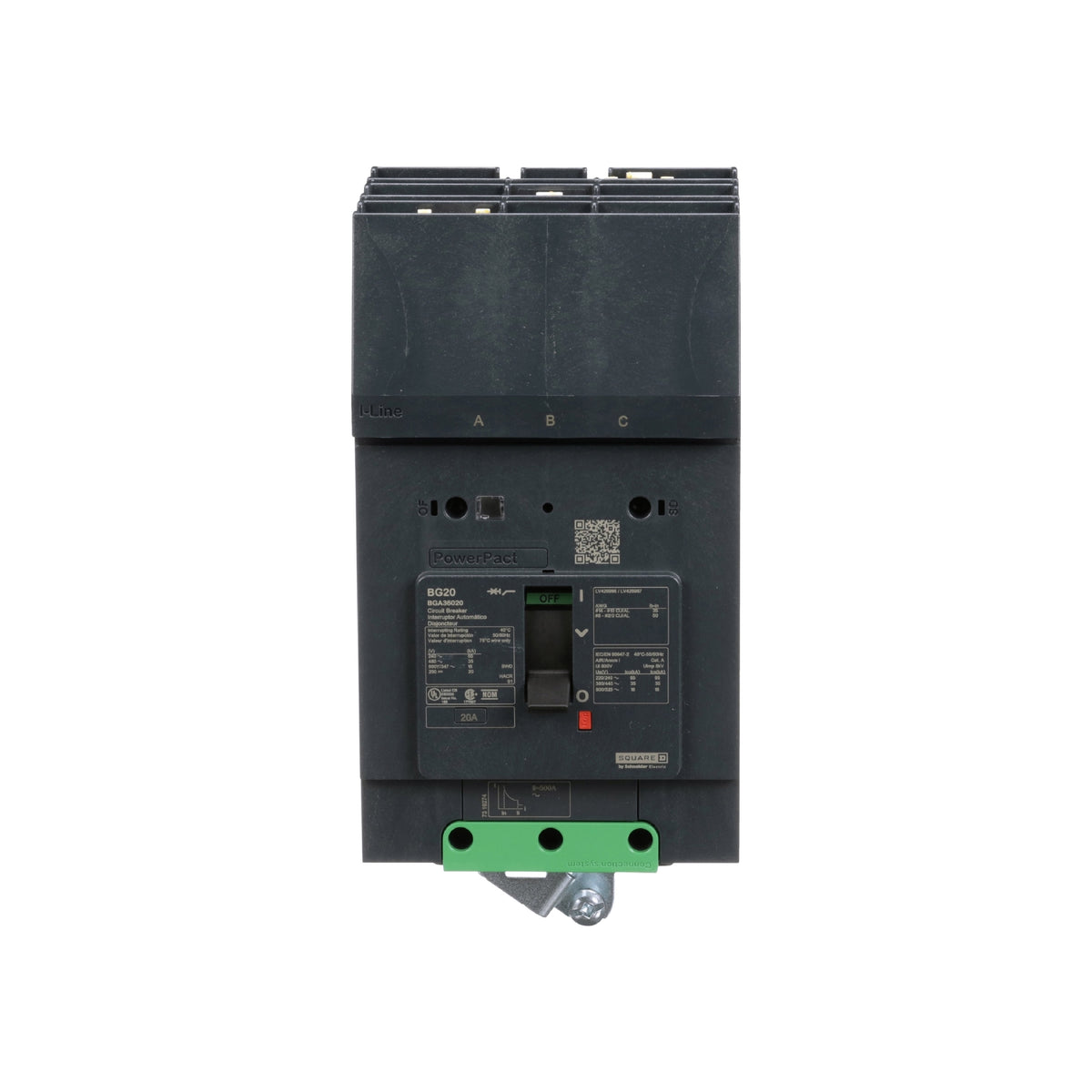 Powerpact Bg, 3p20 A, i-Line Schneider Electric BGA36020
