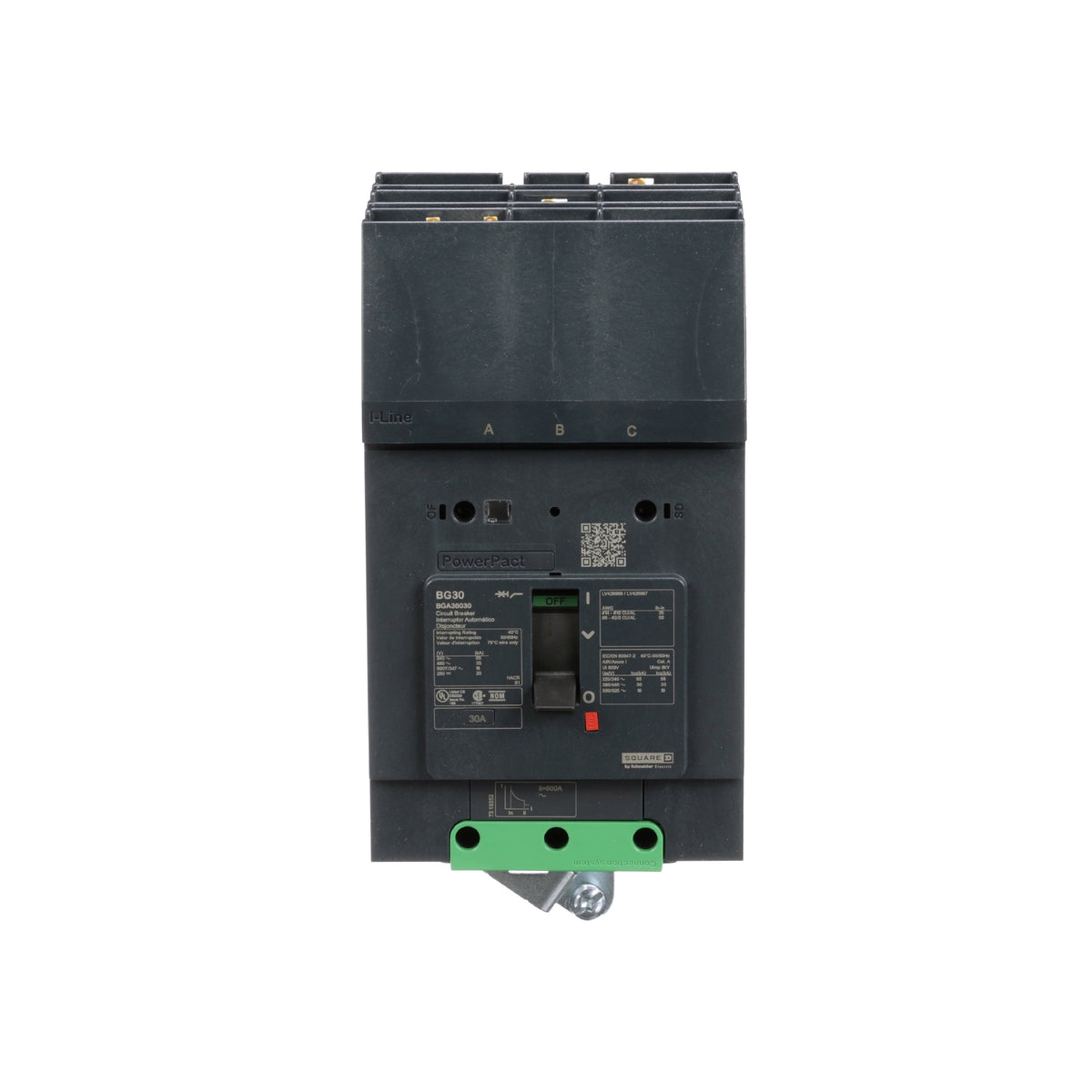 Powerpact Bg, 3p125 A, i-Line Schneider Electric BGA36125