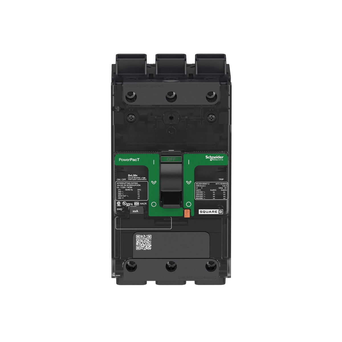 Powerpact-Circuit Breaker-100A 3 P AC 35 kA At 480/440v(ul/Iec)-Tmd-Everlink Lug Schneider Electric BGL36100LU