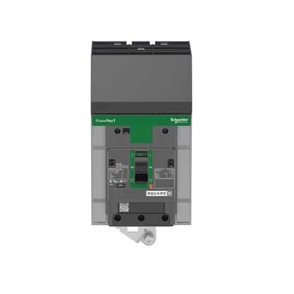 Interruptor, Powerpact B, 60 A, 3 Polos, 600 y/347 V CA, 25 kA, I-Line, Termomagnético, 80 %, Abc Schneider Electric BJA36060
