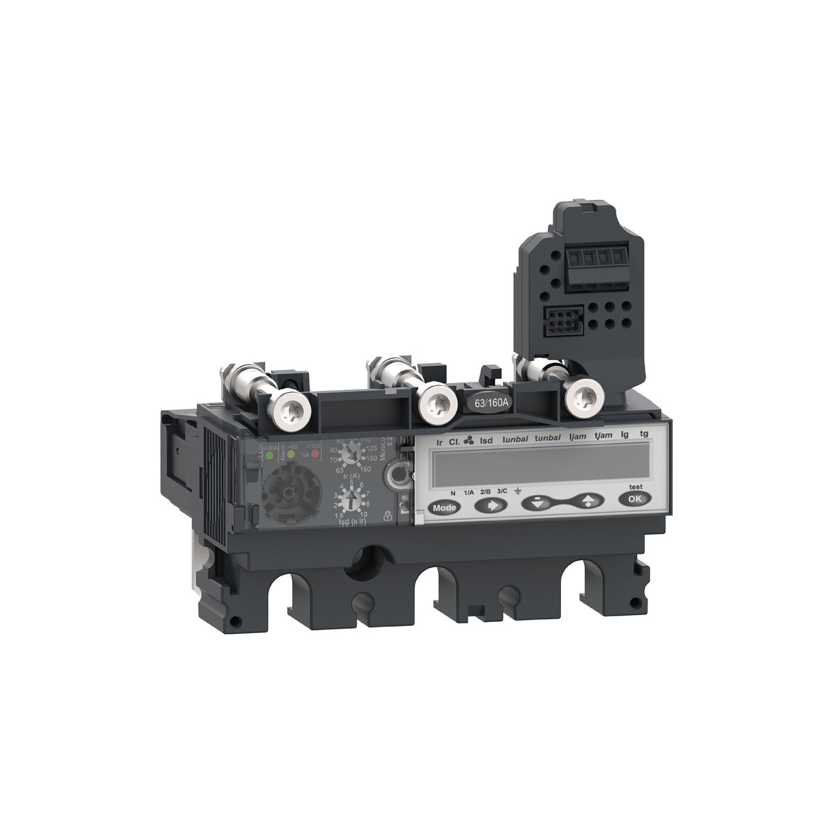 Unidad de Control Micrologic 5.2e, Compact NSX100/160/250,3 Polos, Protecciones Electrónicas Básicas, Contador de Energía, Clasificación 100A Schneider Electric C1035E100