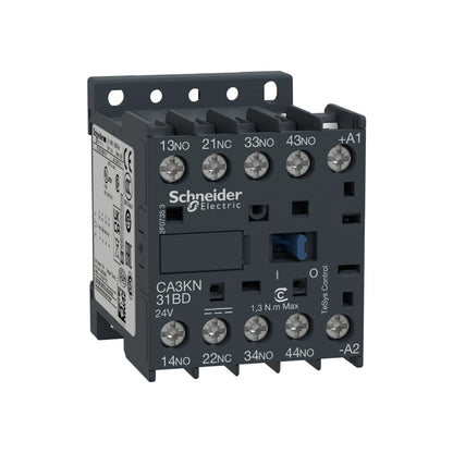 Contactor Tesys CA3-K-3 Na + 1 Nf-Instantâneo-10 A-24 V CC Schneider Electric CA3KN31BD