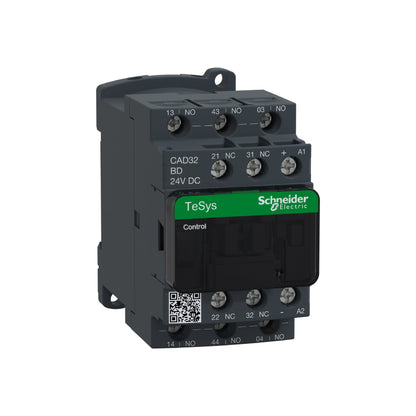 Contactor Tesys Cad-32-3 Na + 2 Nf-Instantâneo-10 A-24 V CC Schneider Electric CAD32BD