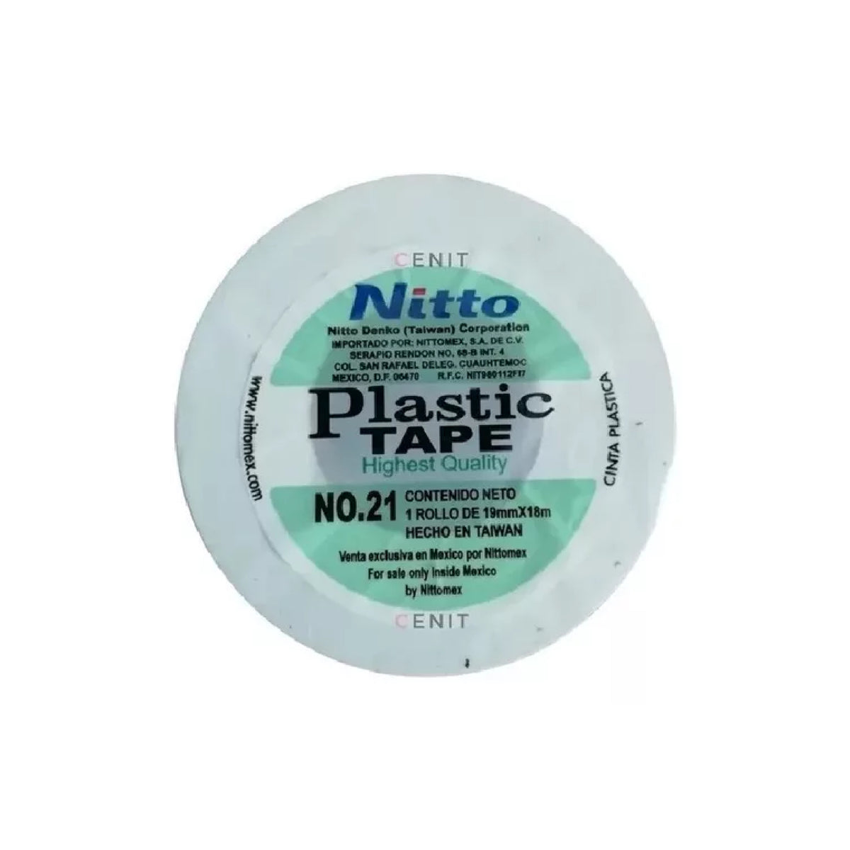 Cinta de Aislar 19mm x 18mts Blanca Nitto