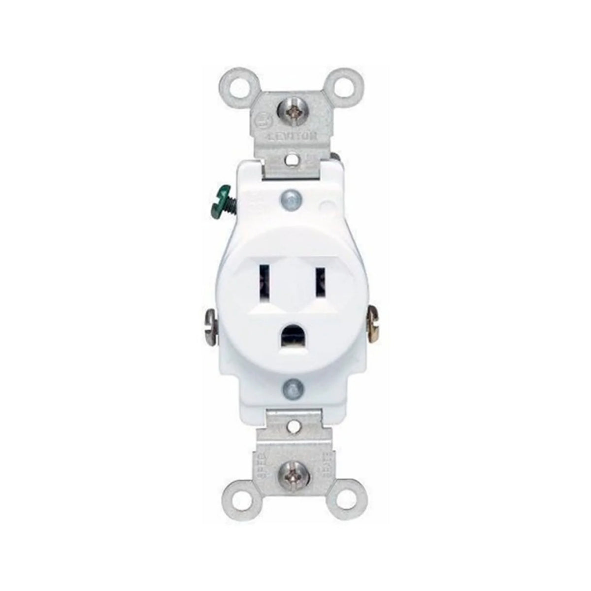 Contacto Sencillo Grado Comercial/Industrial 15A 125V Blanco Leviton