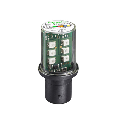 Green LED BA15D 24 VCA/DC Schneider Electric DL1BDB3