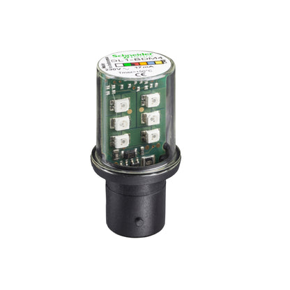 Red LED BA15D 120 VCA Schneider Electric DL1BDG4