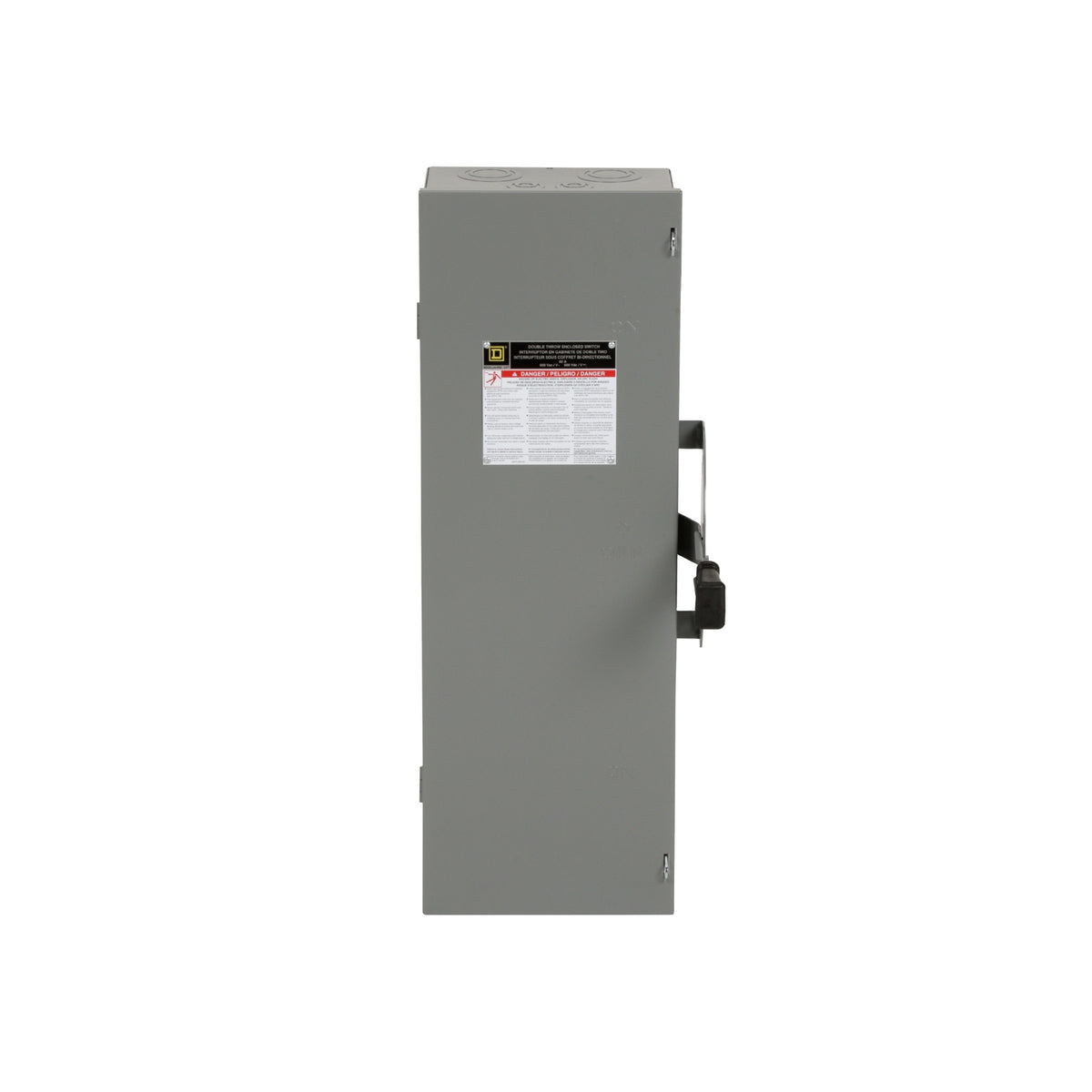 Interruptor de Seguridad sin Porta Fusibles Square D de 60A, 3 Polos, 600V, NEMA 1 de Doble Tiro Schneider Electric DTU362