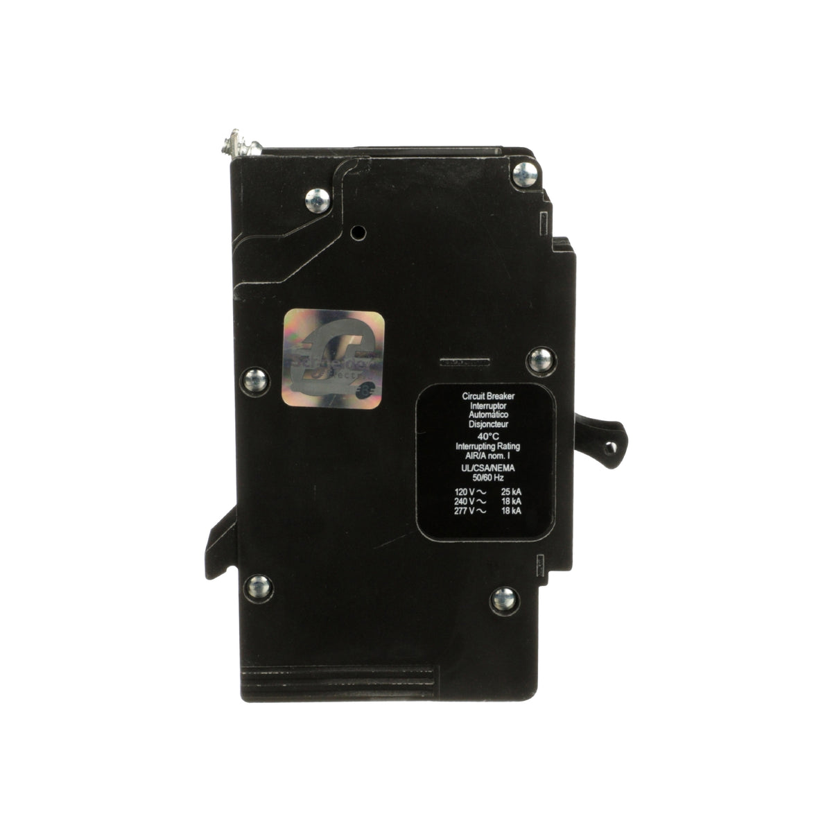 Interruptor Atornillable Marco E-1 P 25 A 277 VCA 18/25 kA Schneider Electric EDB14025
