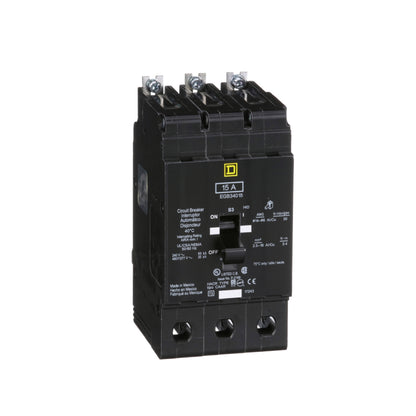 Interruptor Atornillable Marco E-3 P 15 A 480/277 VCA 35/65 kA Schneider Electric EGB34015