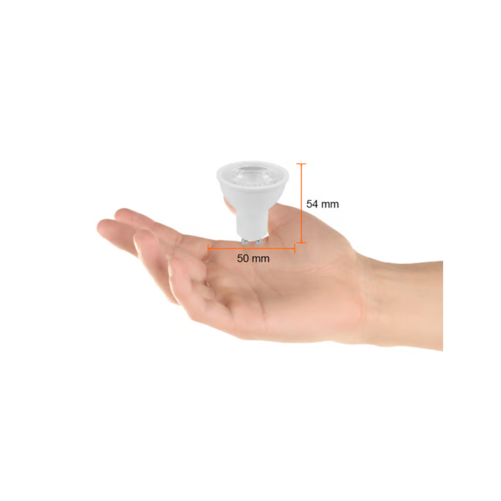 Foco LED 7W Luz Cálida Base GU10 Tecnolite