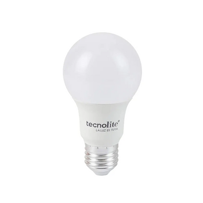 Foco LED Ahorrador 8.5W Luz Cálida Base A19 Tecnolite