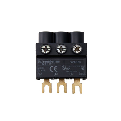 Tesys GV2, Tesys D & Tesys u-Terminal Block-3 P-From The Top Schneider Electric GV1G09