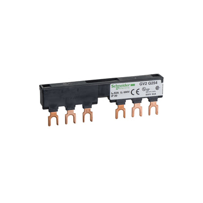Linergy FT-Comb Busbar-63 A-2 Tap-Offs-54 MM Pitch Schneider Electric GV2G254