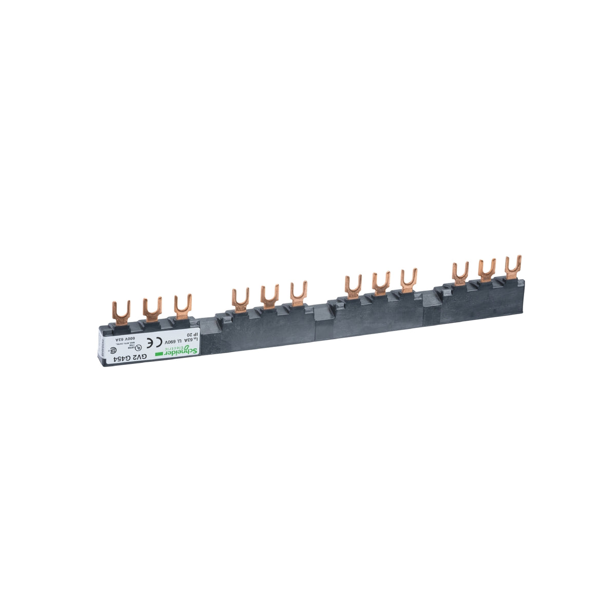 Linergy FT-Juego de Barras Tripolares-63 A-4 Derivaciones-Paso de 54 MM Schneider Electric GV2G454