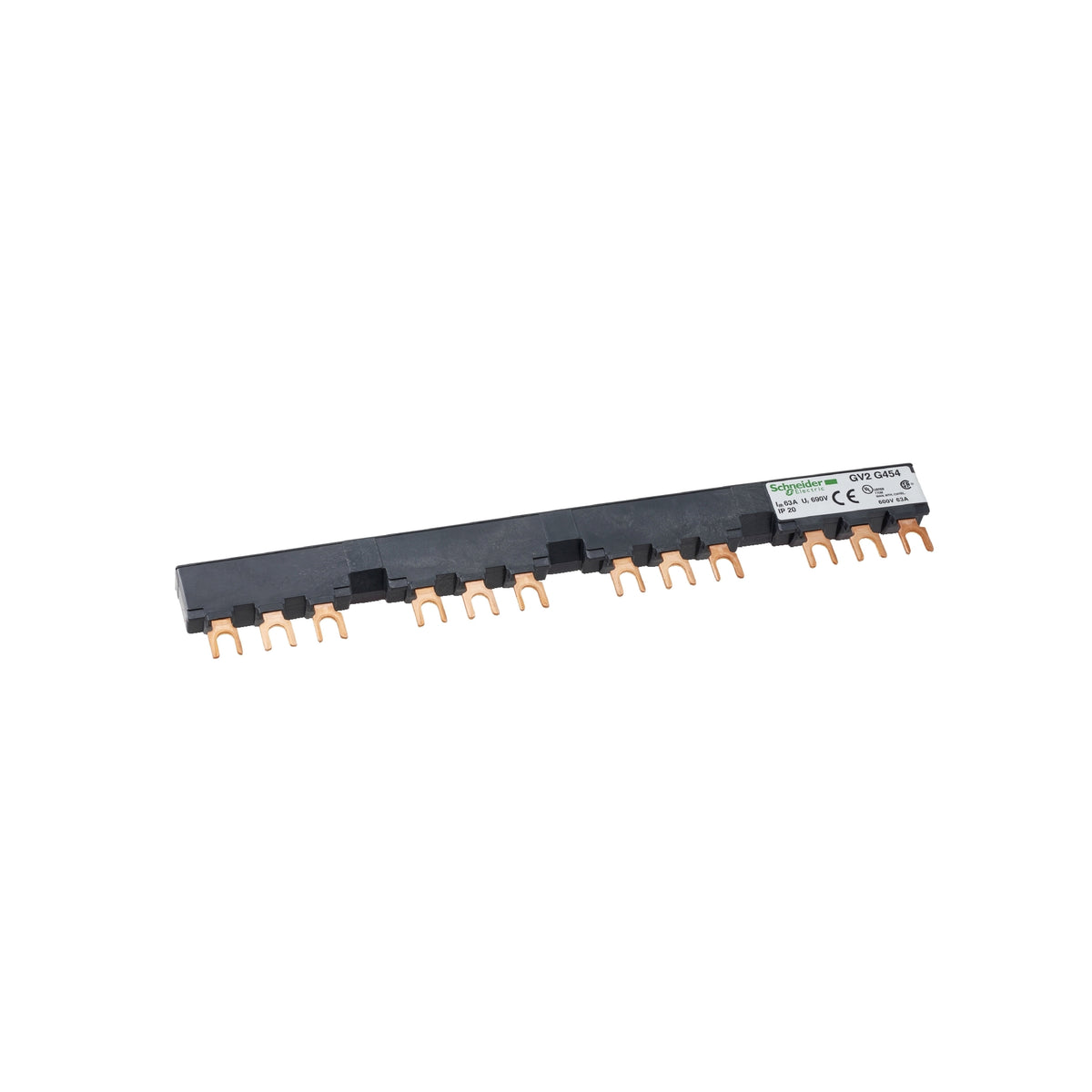 Linergy FT-Juego de Barras Tripolares-63 A-4 Derivaciones-Paso de 54 MM Schneider Electric GV2G454
