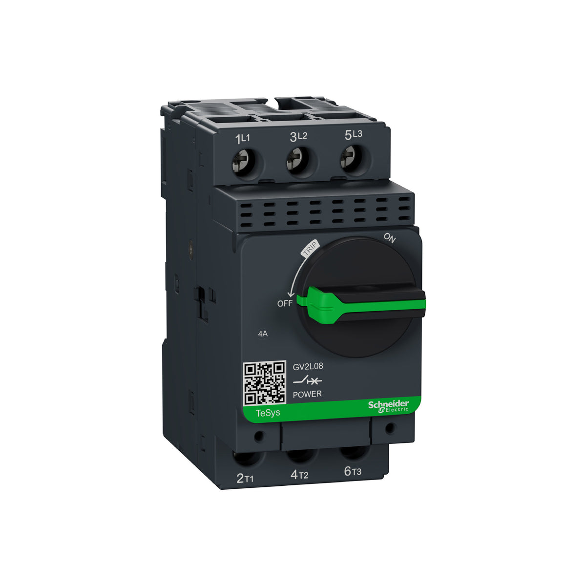 Tesys GV2-Interruptor Magnético-4 A-Conexión por Tornillo Schneider Electric GV2L08