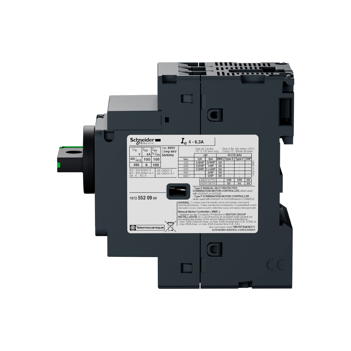 Tesys GV2-Interruptor Magnético-10 A-Conexión por Tornillo Schneider Electric GV2L14