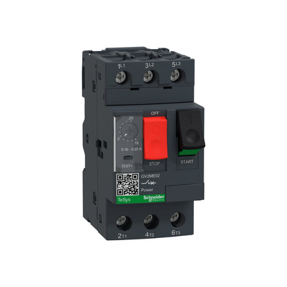 Tesys GV2-Interruptor Termomagnético-0,16...0,25 A-Conexión por Tornillo Schneider Electric GV2ME02