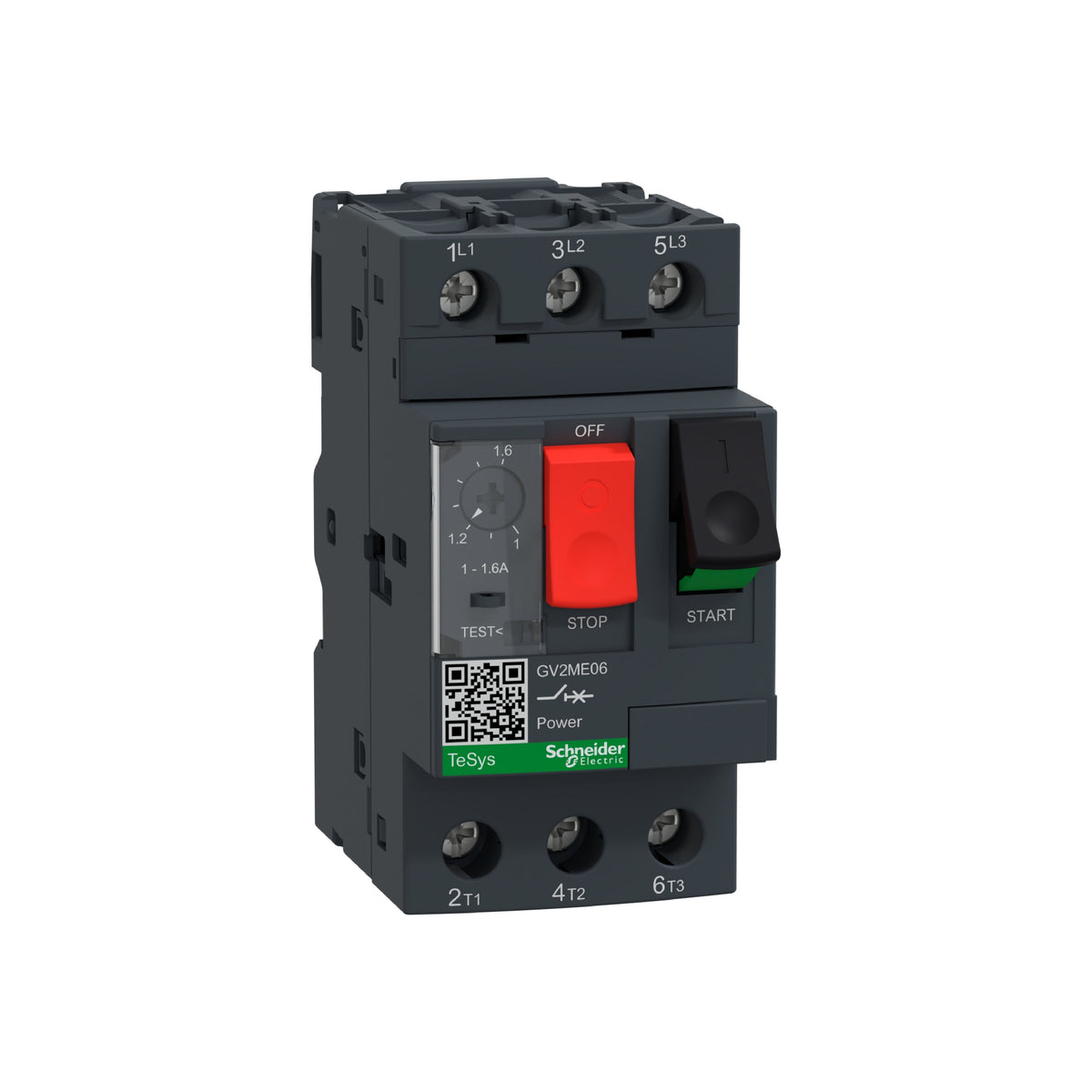 Tesys GV2-Interruptor Termomagnético-1...1,6 A-Conexión por Tornillo Schneider Electric GV2ME06
