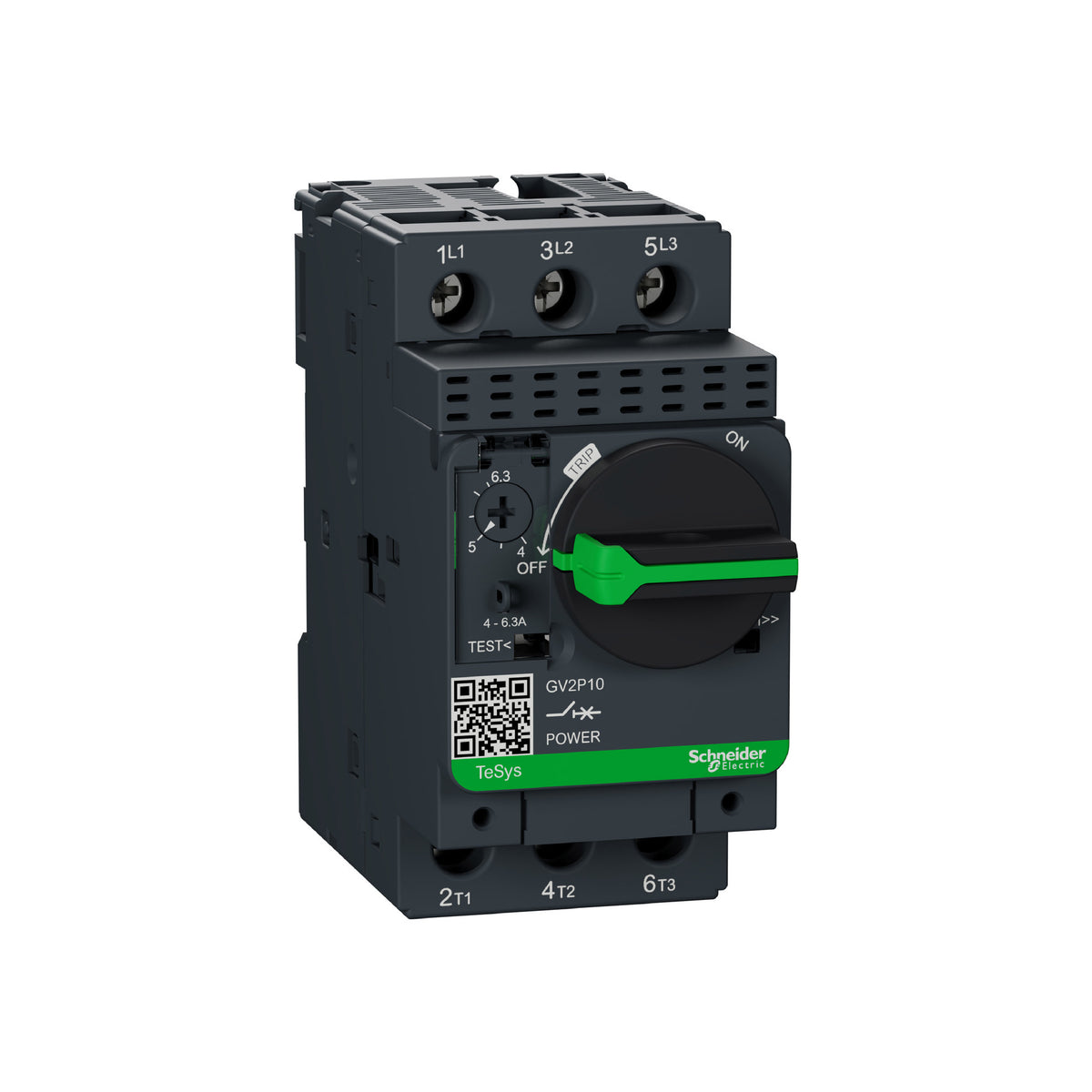 Tesys GV2-Interruptor Termomagnético-4…6,3 A-Conexión por Tornillo Schneider Electric GV2P10