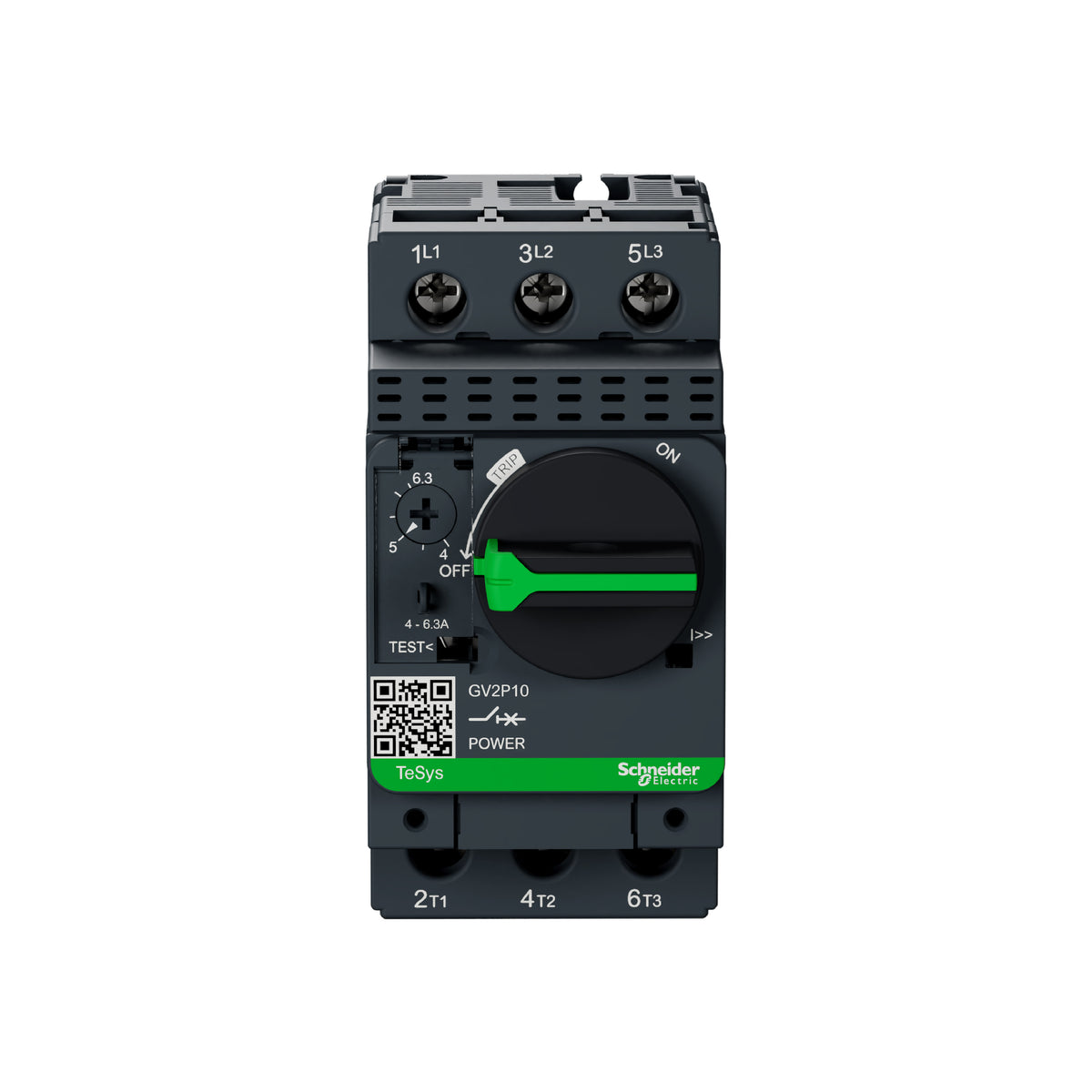 Tesys GV2-Interruptor Termomagnético-4…6,3 A-Conexión por Tornillo Schneider Electric GV2P10