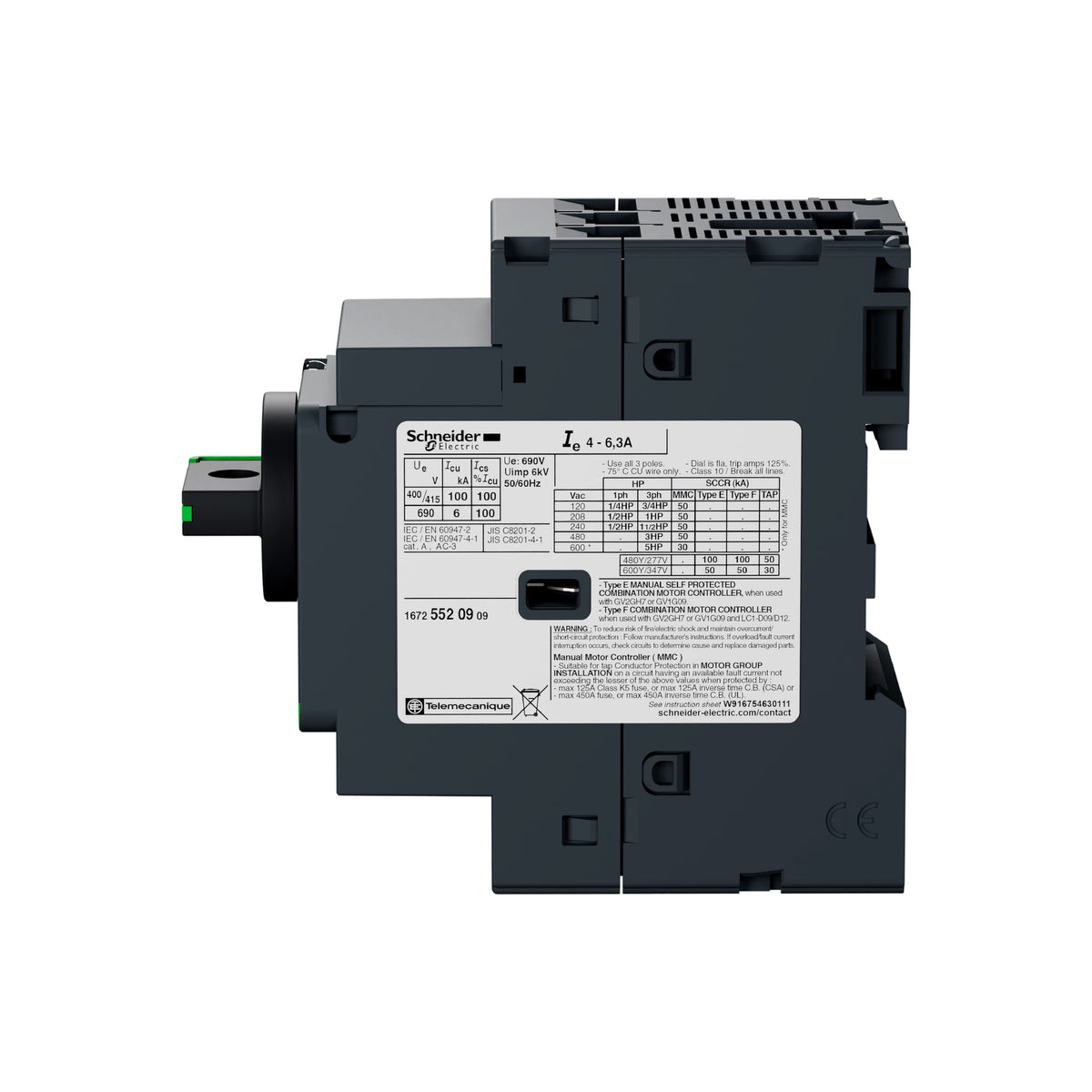Tesys GV2-Interruptor Termomagnético-17…23 A-Conexión por Tornillo Schneider Electric GV2P21