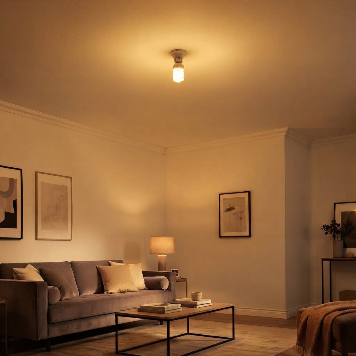 Foco Flourescente 13W Luz Cálida Base E27 Tecnolite