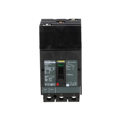 Interruptor termomagnético PowerPacT H, de 20A, 3 polos, 35kA a 600V, I-Line Schneider Electric HGA36020