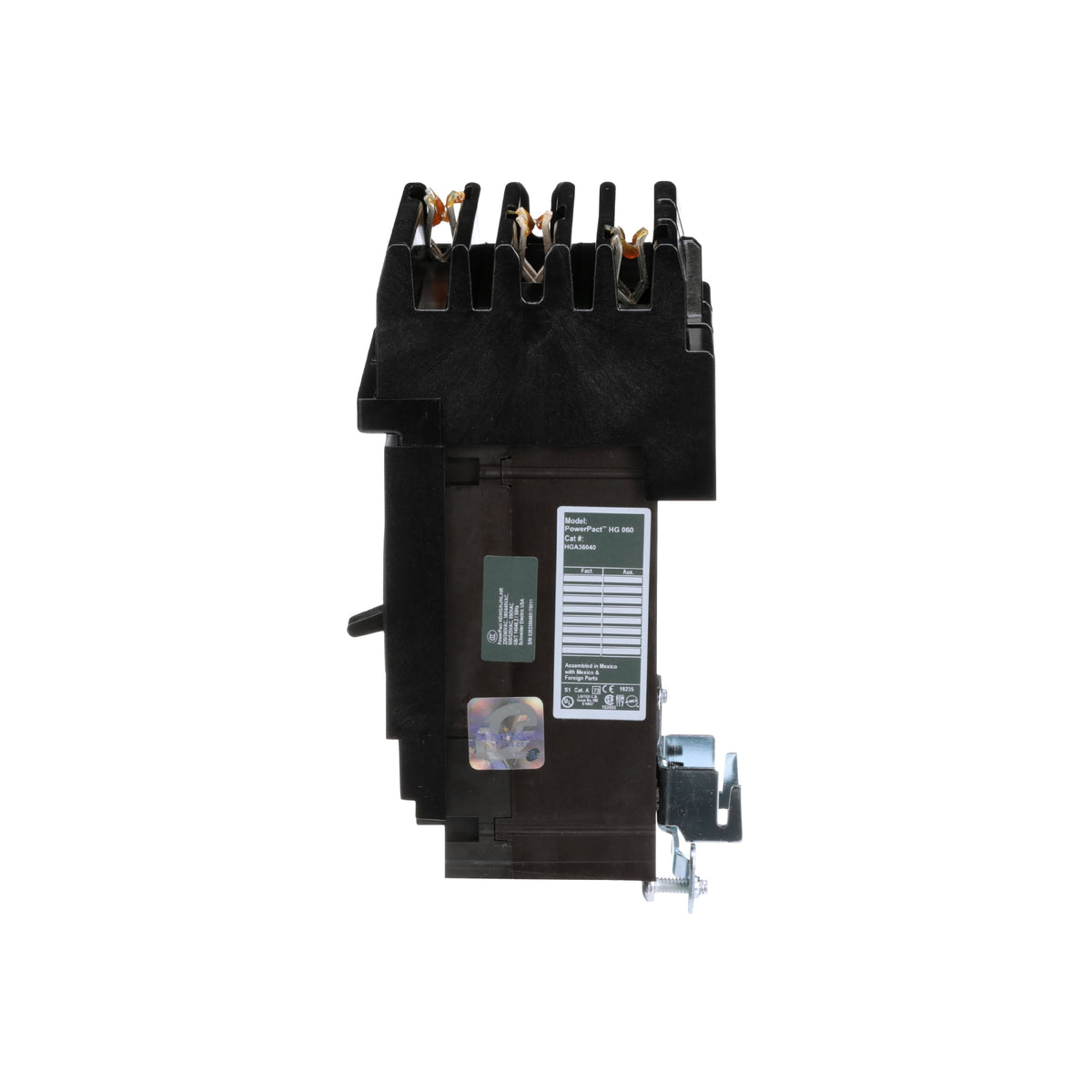 Interruptor termomagnético PowerPacT H, de 40A, 3 polos, 35kA a 600V, I-Line Schneider Electric HGA36040