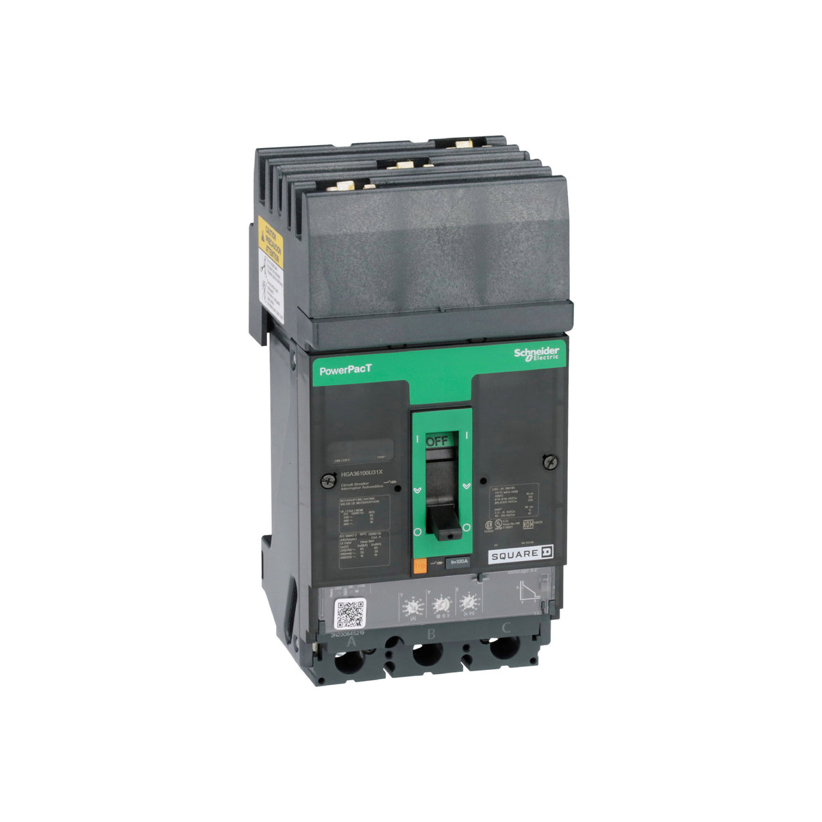 H 35 kA 480V 3 P 100A Micrologic Schneider Electric HGA36100U31X