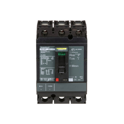 Interruptor termomagnético PowerPacT H, de 60A, 3 polos, 35kA a 600V, I-Line Schneider Electric HGL36060