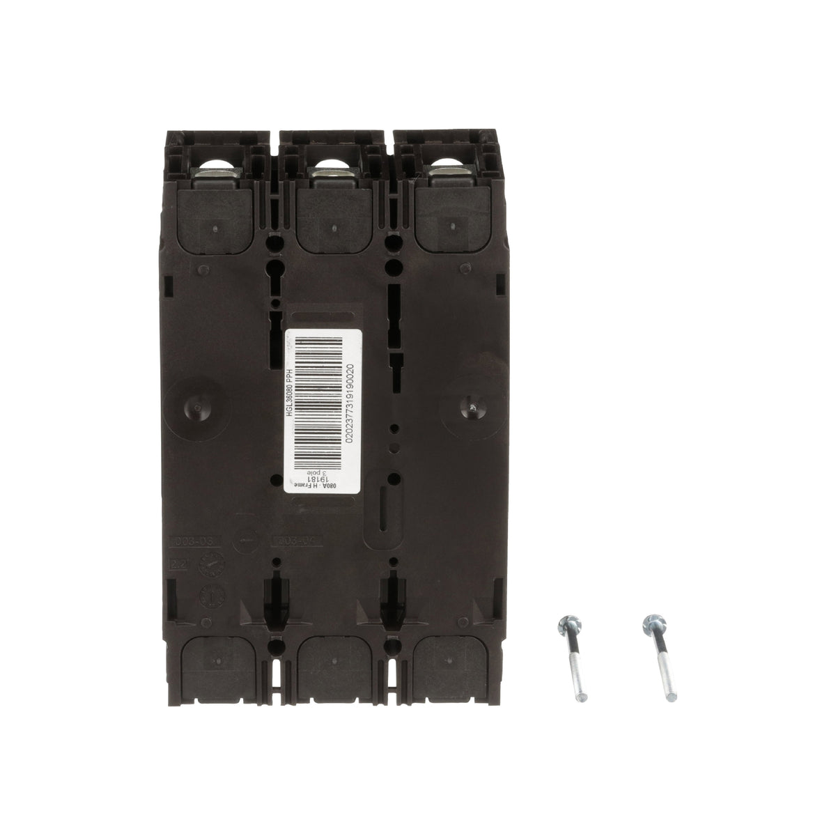 Interruptor termomagnético PowerPacT H, de 80A, 3 polos, 35kA a 600V, I-Line Schneider Electric HGL36080